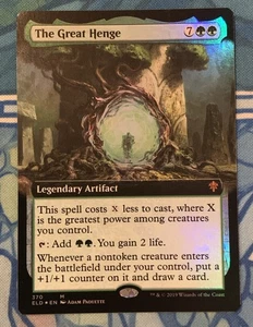The Great Henge Borderless FOIL Throne Of Eldraine Magic The Gathering NM - Bild 1 von 3
