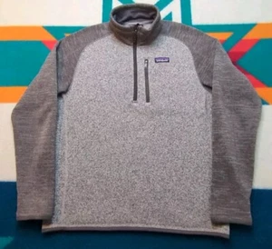 Patagonia Better Sweater 1/4 Zip Pullover Jacket Outdoor Hiking Grey Medium - Picture 1 of 8