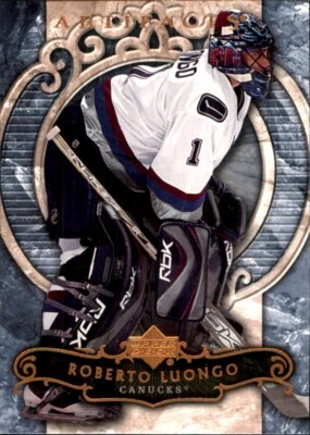 Roberto Luongo VANCOUVER CANUCKS 2007-08 Upper Deck Artifacts #60 - Image 1 of 2