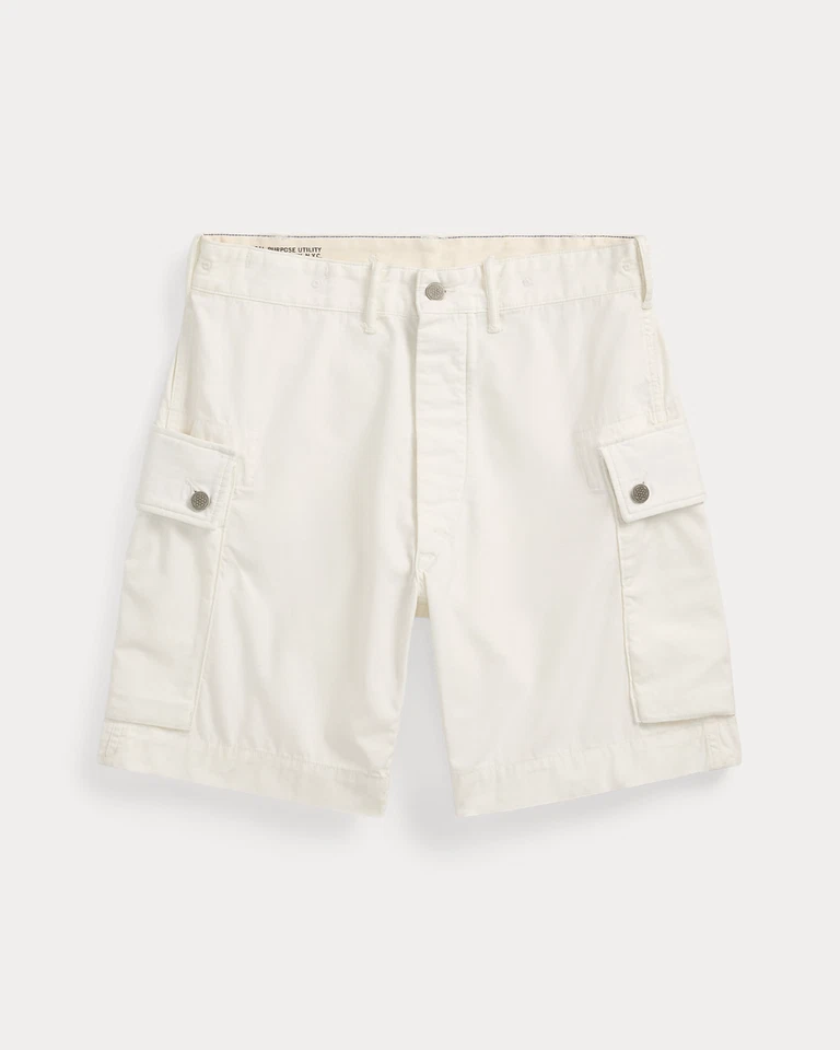 Ralph Lauren RRL Double RL White Regiment Ripstop Cargo Short Mens W36 RRP £275 - Image 1 of 4