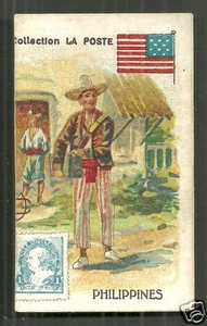 Estampilla de bandera de cartero de Filipinas mapa ca 1899 - Imagen 1 de 2