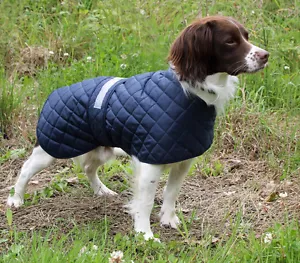 SAFETY ANORAK LIGHTWEIGHT QUILTED DOG COAT - MADE IN THE UK.