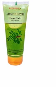 Patanjali SAUNDARYA NEEM-TULSI FACE WASH 100 GM FREE SHIP - Picture 1 of 1