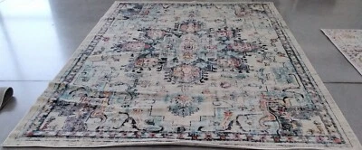 CREAM / BLUE 9' X 12' Flaw in Rug, Reduced Price 1172741073 MAD473B-9 - Image 1 of 4