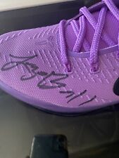 Lonzo Ball Signed/Auto Nike Kobe Bryant Purple Stardust Bas Witness