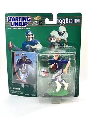 Figura de alineación inicial Kenner 1998 edición Drew Bledsoe NFL New England Patriots Foto 1 de 2