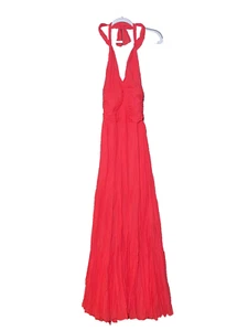 European Culture Women's Red Halter Neck Full-Length Gown – Size S – NWT - Bild 1 von 4