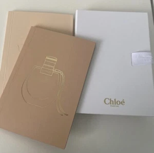 NIB CHLOE Fragrances Perfume Journals Bow Tie Dual Notebook Set RARE LIMITED! - Picture 1 of 12