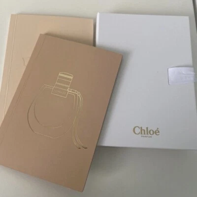 NIB CHLOE Fragrances Perfume Journals Bow Tie Dual Notebook Set RARE LIMITED! - Image 1 of 4