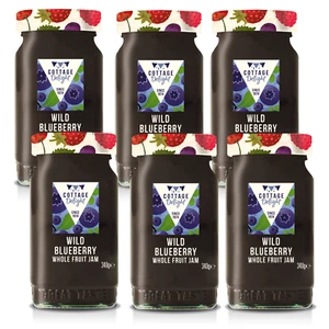 Cottage Delight - Wild Blueberry Whole Fruit Jam - 340g - Pack of 6 - Picture 1 of 1
