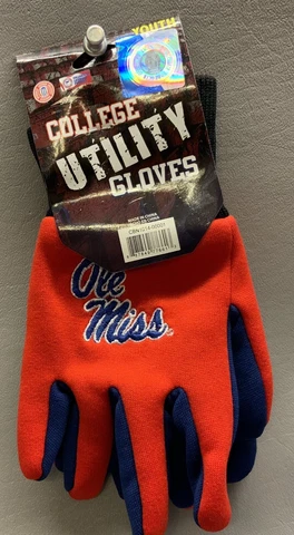 Ole Miss-University of Mississippi-College Utility Gloves-Youth-NCAA-NEW Cover