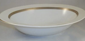 Sango Empress White and Gold 11 Inch Oval Vegetable Bowl - Picture 1 of 4