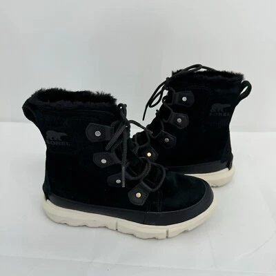 NWOB Sorel Women’s Explorer II Joan Black Waterproof Winter Boots Size 6.5 - Image 1 of 4