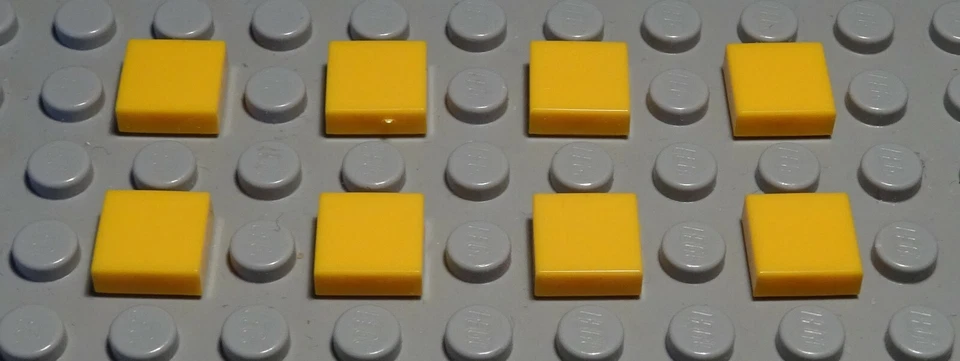 Lego Fliese - Kachel 1x1 Dunkelgelb 8 Stück - Bild 1 von 1