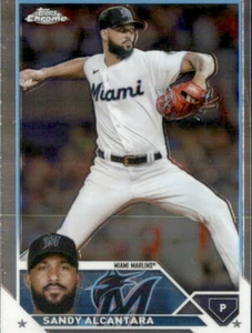 2023 Topps Chrome - Sandy Alcantara Miami Marlins #74 - Foto 1 di 2