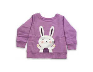 Baby Girls Graphic Fleece Long Sleeve Crewneck - Picture 1 of 16