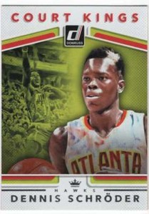 2017-18 Donruss Basketball Court Kings #9 Dennis Schroder Hawks 
