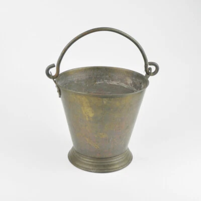 Messing Pflanztopf - Blumentopf - Übertopf - Vintage - Henkeltopf - Landhaus - Bild 1 von 4