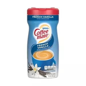 Crema en polvo Nestlé Coffee Mate 15 oz. Sabroso sabor cremoso rico en vainilla francesa - Imagen 1 de 6