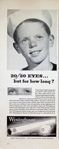 VINTAGE 1940s Print Ad ~ Westinghouse Lights ~ Mazda Lamps For See-Ability - Picture 1 of 1