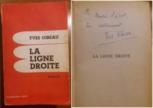 C1 Yves GIBEAU La LIGNE RIGHT 1956 Versand DEDICACE signiert LANGLAUF - Bild 1 von 1