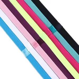 8 Pieces Thin Non-Slip Elastic Sport Headbands Football Hair Headbands Yoga H... - Picture 1 of 7