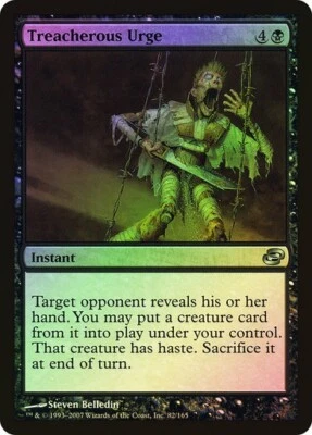 Planar Chaos  MTG    Foil    Treacherous Urge   Magic - Image 1 of 2