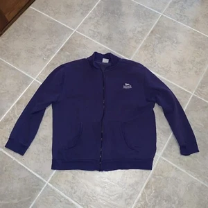 Vintage Lonsdale London Sweat Shirt Jacket Zip Up Original Black 2XL MMA - Picture 1 of 4