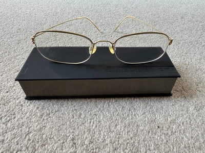 Lindberg Air Titanium gold frame mens spectacles with case. Iconic - Image 1 of 4