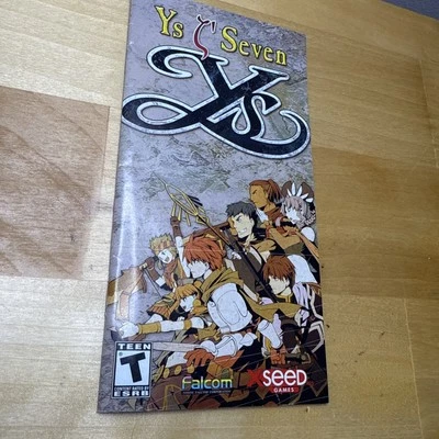 Solo folleto Ys Seven (Sony PSP, 2010) Foto 1 de 2