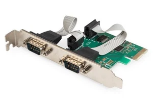 4016032309390 PCI Express RS232 Karta rozszerzeń portu szeregowego / kontroler, 2xDB9, Ch - Zdjęcie 1 z 4
