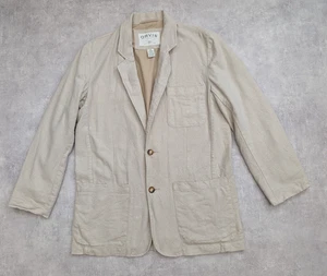 Orvis Jacket Mens 40 Linen Blazer Safari Workwear Smart Casual Preppy Utility - Picture 1 of 11