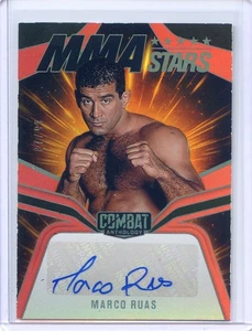 2025 Panini PFL Combat Anthology Auto MMA Stars Firme Marco Ruas Rosso #87/99 - Foto 1 di 3