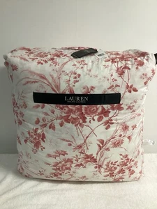 LAUREN RALPH LAUREN Annie 3-Pc. Comforter Set Full/Queen Red $420 Cotton - Picture 1 of 12