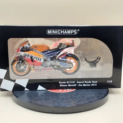 Minichamps 1/12 Honda RC213V Repsol D. Pedrosa MotoGP San Marino 2016 122161126 - Image 1 of 4