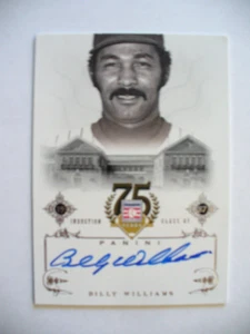 MLB - 2014 Panini Autographed Induction Card  #6 HOF'er "Billy Williams" - NRMT - Picture 1 of 2