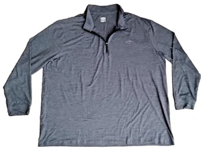 Callaway Golf Opti-Dri CHARCOAL 1/4 Zip Men's Pullover Sweatshirt 4XL Shirt - Picture 1 of 8