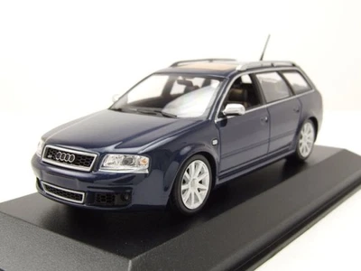 AUDI RS6 Avant blue metallic 2002 1/43 MINICHAMPS 940011710 - Image 1 of 4