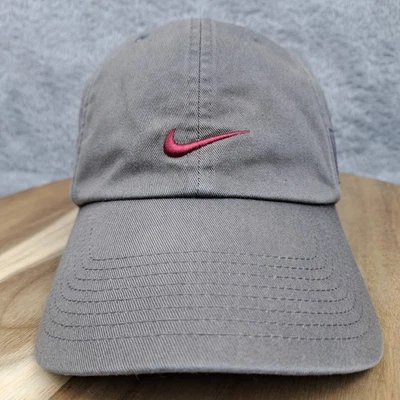 De colección Nike Gorra Gorra Correa Gris Rojo Mini Swoosh Papá Gorra Para Hombres Foto 1 de 4