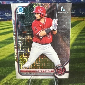 Bowman Chrome Edgar Quero 2022 1st Rookie RC Mojo Refractor #BCP-123 Angels - Imagen 1 de 2