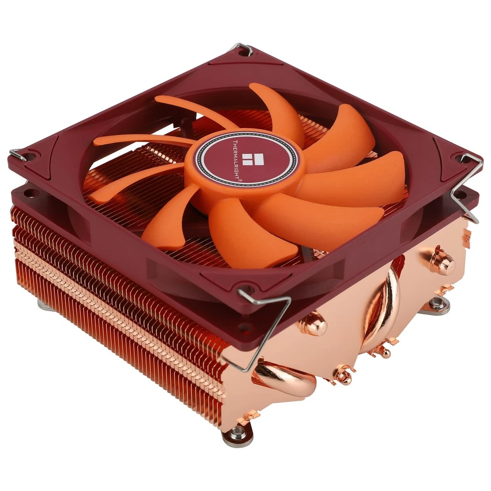 Thermalright AXP90-X53 Full Copper Low Profile CPU Cooler ITX 92mm TL-9015R fan