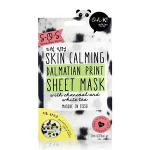NEU OH K! Hautberuhigende Dalmatiner Druck Blatt Maske - Vegan/Cruelty-Free - Bild 1 von 2