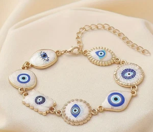 Evil eye mother pearl bracelet - Picture 1 of 1