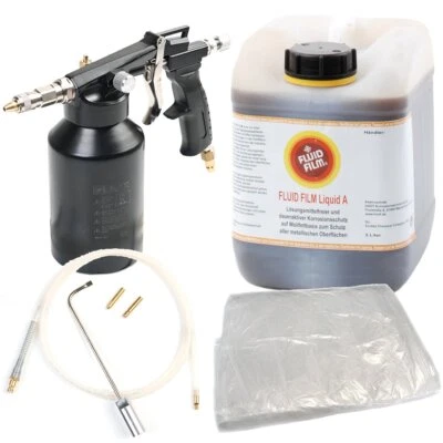 Druckbecherpistole TBS 222 + Fluid Film Liquid A 5 L Korrosionsschutz + Folie - Bild 1 von 4