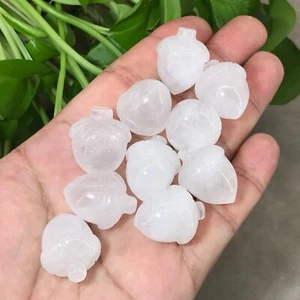 10 piezas Natural Transparente Cuarzo Bellota Cristal Calavera Reiki Gemas Curativas - Imagen 1 de 12