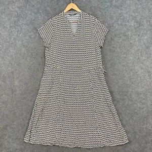 Jacqui E Womens Dress Size 14 Multicolour Geometric Short Sleeve Viscose 16309 - Picture 1 of 11
