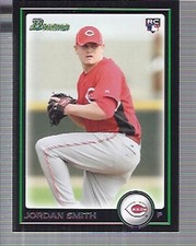 2010 (REDS) Bowman Draft #BDP68 Jordan Smith Rookie Baseball Card