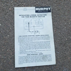 murphy safety switch magneto ignition wiring instructions manual - Bild 1 von 2