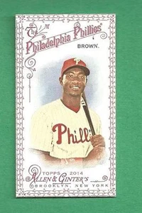 2014 Allen & Ginter Mini Red #178 DOMONIC BROWN /33 Philadelphia Phillies - Picture 1 of 2
