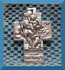 Holy Family St. Saint Christopher Catholic Medal Cross Crucifix 1 1/4" ITALY